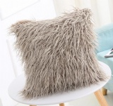 Long plush cushion cover